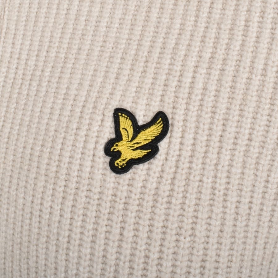 Lyle And Scott Quarter Zip Jumper Cream